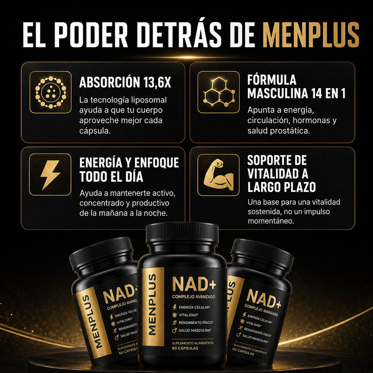 NAD+ Liposomal para Hombres