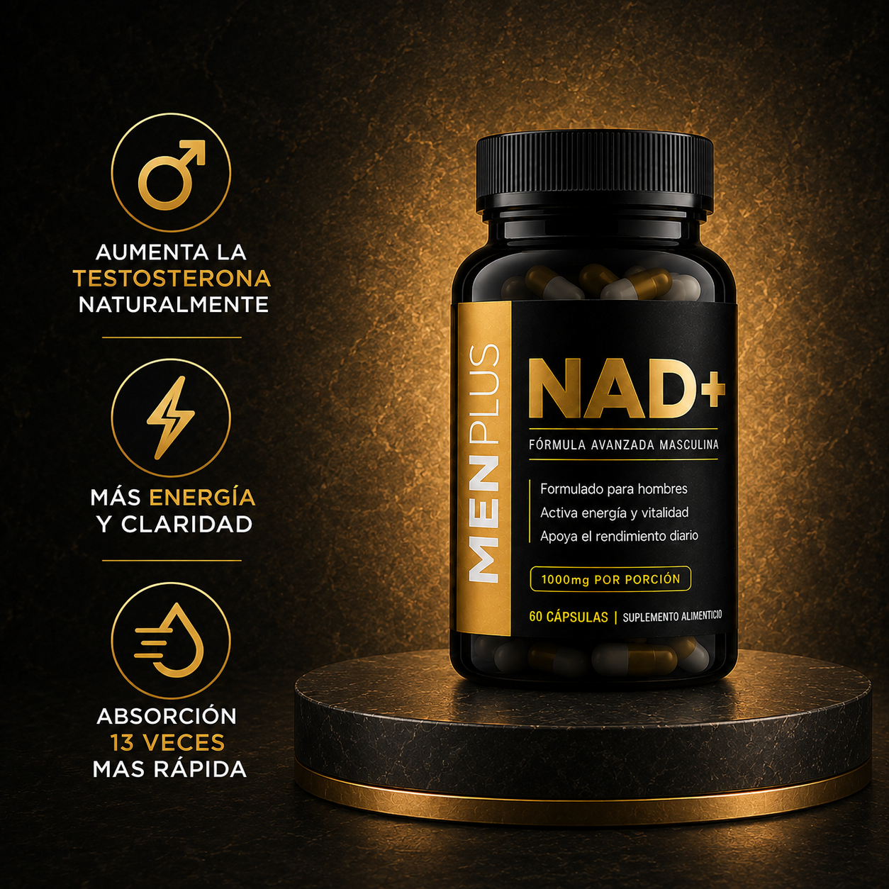 NAD+ Liposomal para Hombres